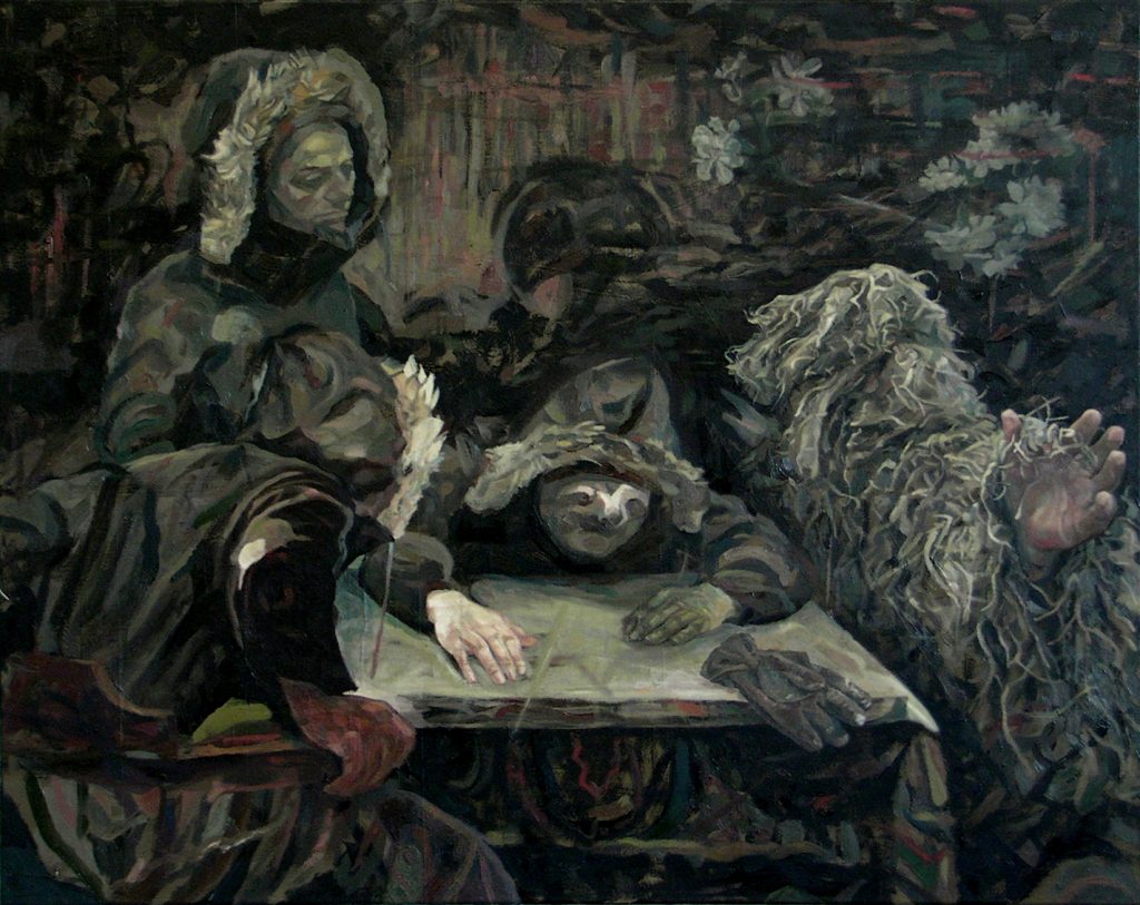 PAINTING: Europäische Märchen, oil on canvas, 80 x 100 cm, 2014