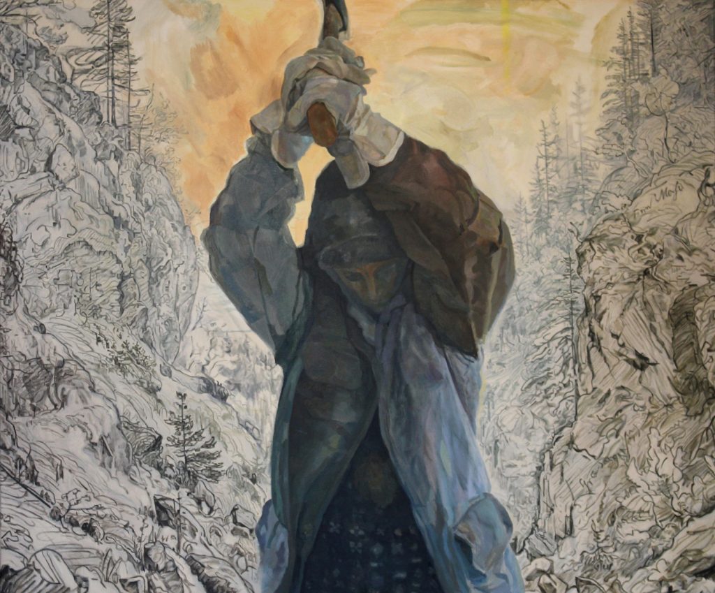 PAINTING: La Liberté Éclairant le Monde, oil on canvas, 100 x 120 cm, 2016