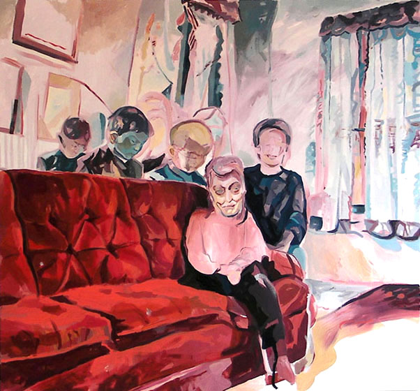 PAINTING: Papa´s Private Parliament, oil on canvas, 145 x 155 cm, 2012